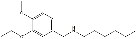 [(3-ethoxy-4-methoxyphenyl)methyl](hexyl)amine Struktur