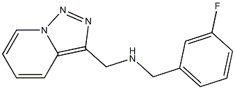 [(3-fluorophenyl)methyl]({[1,2,4]triazolo[3,4-a]pyridin-3-ylmethyl})amine Structure