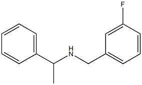 [(3-fluorophenyl)methyl](1-phenylethyl)amine 结构式