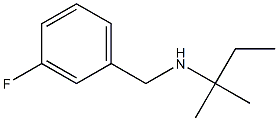 [(3-fluorophenyl)methyl](2-methylbutan-2-yl)amine Structure