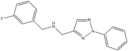 [(3-fluorophenyl)methyl][(2-phenyl-2H-1,2,3-triazol-4-yl)methyl]amine Structure