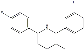 [(3-fluorophenyl)methyl][1-(4-fluorophenyl)pentyl]amine Structure