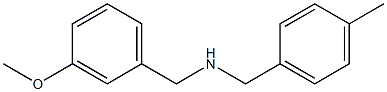 [(3-methoxyphenyl)methyl][(4-methylphenyl)methyl]amine Structure