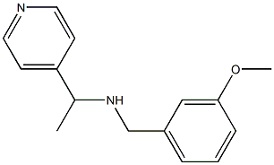 [(3-methoxyphenyl)methyl][1-(pyridin-4-yl)ethyl]amine,,结构式