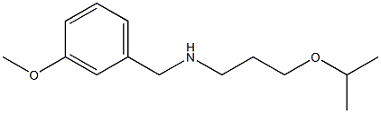 [(3-methoxyphenyl)methyl][3-(propan-2-yloxy)propyl]amine 结构式