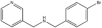 [(4-bromophenyl)methyl](pyridin-3-ylmethyl)amine,,结构式