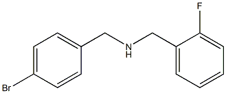 [(4-bromophenyl)methyl][(2-fluorophenyl)methyl]amine,,结构式