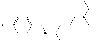 [(4-bromophenyl)methyl][5-(diethylamino)pentan-2-yl]amine 结构式