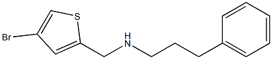 [(4-bromothiophen-2-yl)methyl](3-phenylpropyl)amine 化学構造式