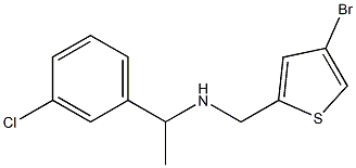 [(4-bromothiophen-2-yl)methyl][1-(3-chlorophenyl)ethyl]amine 化学構造式