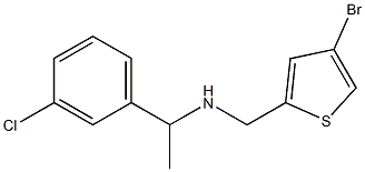 [(4-bromothiophen-2-yl)methyl][1-(3-chlorophenyl)ethyl]amine Structure