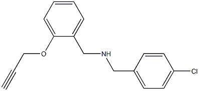 [(4-chlorophenyl)methyl]({[2-(prop-2-yn-1-yloxy)phenyl]methyl})amine