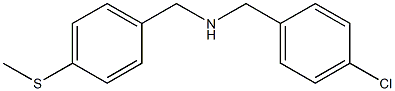 [(4-chlorophenyl)methyl]({[4-(methylsulfanyl)phenyl]methyl})amine Structure