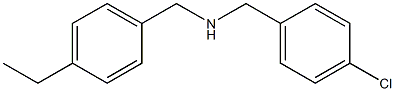 [(4-chlorophenyl)methyl][(4-ethylphenyl)methyl]amine Structure