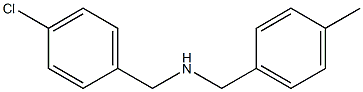 [(4-chlorophenyl)methyl][(4-methylphenyl)methyl]amine,,结构式