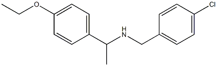 [(4-chlorophenyl)methyl][1-(4-ethoxyphenyl)ethyl]amine Struktur