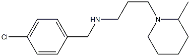 [(4-chlorophenyl)methyl][3-(2-methylpiperidin-1-yl)propyl]amine Structure