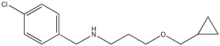 [(4-chlorophenyl)methyl][3-(cyclopropylmethoxy)propyl]amine,,结构式