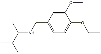 [(4-ethoxy-3-methoxyphenyl)methyl](3-methylbutan-2-yl)amine 化学構造式