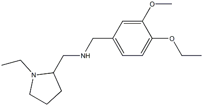 [(4-ethoxy-3-methoxyphenyl)methyl][(1-ethylpyrrolidin-2-yl)methyl]amine Structure