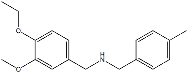 [(4-ethoxy-3-methoxyphenyl)methyl][(4-methylphenyl)methyl]amine Structure