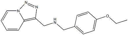 [(4-ethoxyphenyl)methyl]({[1,2,4]triazolo[3,4-a]pyridin-3-ylmethyl})amine Structure