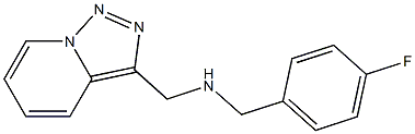[(4-fluorophenyl)methyl]({[1,2,4]triazolo[3,4-a]pyridin-3-ylmethyl})amine