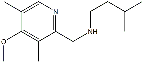 [(4-methoxy-3,5-dimethylpyridin-2-yl)methyl](3-methylbutyl)amine,,结构式