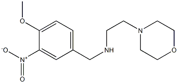 [(4-methoxy-3-nitrophenyl)methyl][2-(morpholin-4-yl)ethyl]amine 结构式