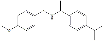 [(4-methoxyphenyl)methyl]({1-[4-(propan-2-yl)phenyl]ethyl})amine 结构式