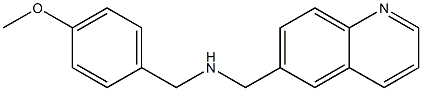 [(4-methoxyphenyl)methyl](quinolin-6-ylmethyl)amine,,结构式