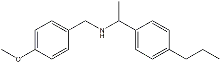 [(4-methoxyphenyl)methyl][1-(4-propylphenyl)ethyl]amine Struktur