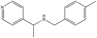 [(4-methylphenyl)methyl][1-(pyridin-4-yl)ethyl]amine,,结构式