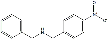 [(4-nitrophenyl)methyl](1-phenylethyl)amine Structure