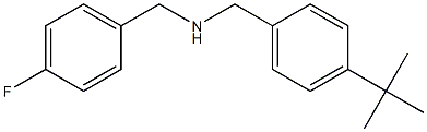 [(4-tert-butylphenyl)methyl][(4-fluorophenyl)methyl]amine,,结构式