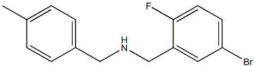 [(5-bromo-2-fluorophenyl)methyl][(4-methylphenyl)methyl]amine Structure