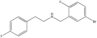 [(5-bromo-2-fluorophenyl)methyl][2-(4-fluorophenyl)ethyl]amine Structure