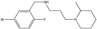 [(5-bromo-2-fluorophenyl)methyl][3-(2-methylpiperidin-1-yl)propyl]amine Structure