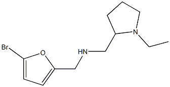 [(5-bromofuran-2-yl)methyl][(1-ethylpyrrolidin-2-yl)methyl]amine Structure