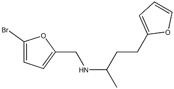 [(5-bromofuran-2-yl)methyl][4-(furan-2-yl)butan-2-yl]amine Structure