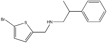 [(5-bromothiophen-2-yl)methyl](2-phenylpropyl)amine Structure