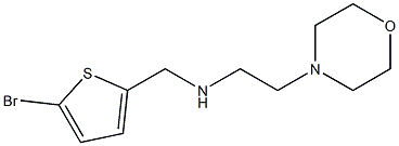 [(5-bromothiophen-2-yl)methyl][2-(morpholin-4-yl)ethyl]amine 化学構造式