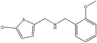 [(5-chlorothiophen-2-yl)methyl][(2-methoxyphenyl)methyl]amine,,结构式