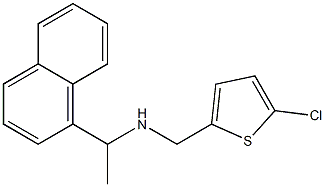 [(5-chlorothiophen-2-yl)methyl][1-(naphthalen-1-yl)ethyl]amine 化学構造式
