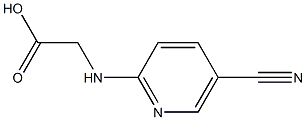 [(5-cyanopyridin-2-yl)amino]acetic acid Structure