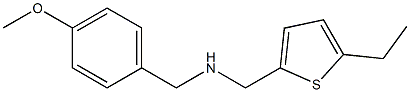 [(5-ethylthiophen-2-yl)methyl][(4-methoxyphenyl)methyl]amine Struktur