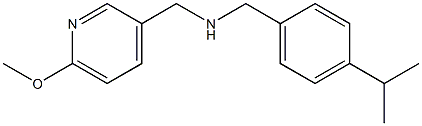 [(6-methoxypyridin-3-yl)methyl]({[4-(propan-2-yl)phenyl]methyl})amine 化学構造式