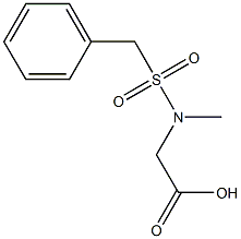 [(benzylsulfonyl)(methyl)amino]acetic acid Struktur