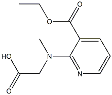 [[3-(ethoxycarbonyl)pyridin-2-yl](methyl)amino]acetic acid Structure