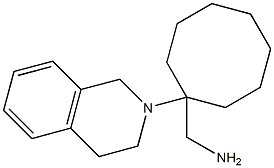 [1-(1,2,3,4-tetrahydroisoquinolin-2-yl)cyclooctyl]methanamine Structure